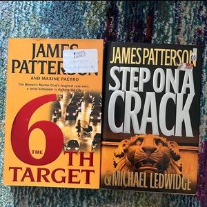 James Patterson Books 6th Target and Step on a Crack